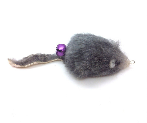 Rabbit Fur Mouse teaser,  interactive toys for cats
