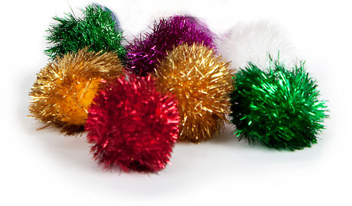 Classic Sparkle Ball Kitty Puff, interactive toys for cats