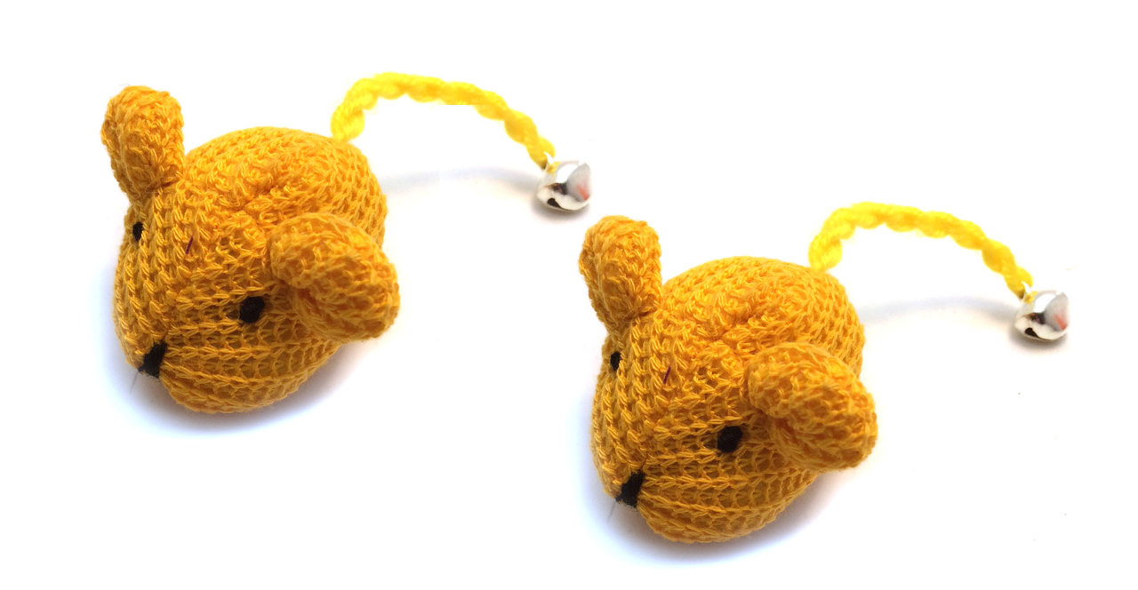 Crochet Mouse Cat Toy