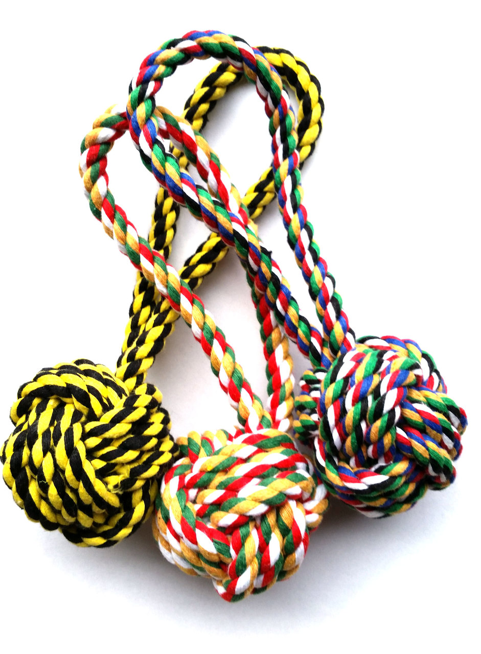 Ball Rope Dog Toy Rope Ball Knot Puppy Toy