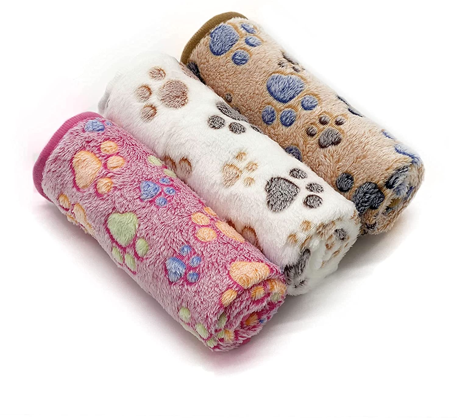 paw print pet blanket