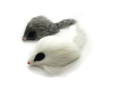 Real Rabbit fur Long Hair Mouse cat Toy