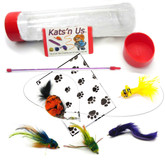 Kat Fly Teaser Clownfish Cat Toy Wand Kit