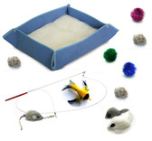 Kitten Starter Kit Cat Toy Cat Bed Combo