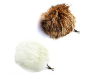 Cat Teaser wand rabbit fur pom pom refill jumbo size