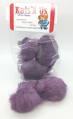 Jumbo Rabbit Fur Pom Pom Cat Toy - Purple