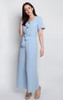 Square Neck Jumpsuit - Baby Blue