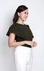 Ruffle Sleeves Top - Olive