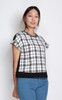 Checkered Tweed Top