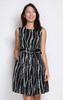 Chain Print Dress - Monochrome