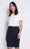 Sleek Pencil Skirt - Navy