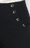 Side Buttons Pants - Black