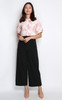 Side Buttons Pants - Black