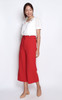 Ribbon Tie Pants - Red