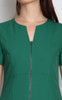 Zipper Work Dress - Emerald