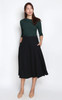 Box Pleats Skirt - Black