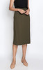 Knit Pencil Skirt - Olive 