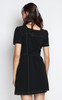 Pockets Zipper Dress - Black