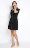 Pockets Zipper Dress - Black