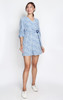 Printed Chiffon Romper - Blue