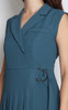 Pleated Tux Dress - Slate Blue
