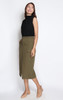 Pockets Pencil Skirt - Olive