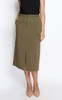 Pockets Pencil Skirt - Olive