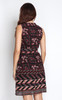 Printed Chiffon Dress - Black