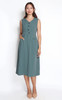 Tux Vest Dress - Blue Seafoam