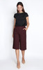 Mid-length Culottes - Oxblood