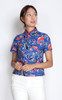 Prosperity Fish Cheongsam Top - Blue