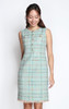 Tweed Pencil Dress - Mint