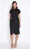 Collared Utility Dress - Black