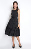 Tiered Midi Dress - Black Polka Dots