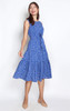 Tiered Midi Dress - Blue Daisy