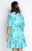 Watercolour Blossom Dress - Blue