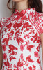 Porcelain Print Cheongsam - Red