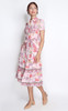 Collared Floral Dress - Pink