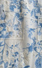 Embroidered Toile Print Dress - Blue