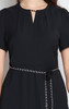 Chain Keyhole Dress - Black