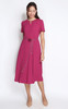 Chain Keyhole Dress - Rose Pink