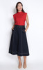 Wide Leg Culottes - Navy