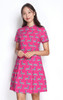 Zebra Print Cheongsam - Magenta