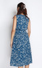 Printed Blouson Dress - Blue