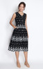 Tiered Embroidery Dress - Black