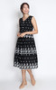 Tiered Embroidery Dress - Black