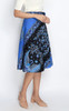 Batik Wrap Skirt - Phoenix Blue