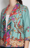 Batik Kimono Jacket - Mint