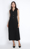 Asymmetrical Tux Midi Dress - Black 