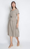 Square Neck Work Dress - Sand